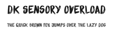 DK Sensory Overload by Hanoded — Script Handwritten Font — thumbnail 1
