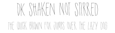 DK Shaken Not Stirred by Hanoded — Script Handwritten Font — thumbnail 1