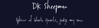 DK Sheepman by Hanoded — Script Handwritten Font — thumbnail 2