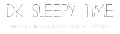 DK Sleepy Time by Hanoded — Script Handwritten Font — thumbnail 1
