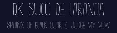 DK Suco De Laranja by Hanoded — Script Handwritten Font — thumbnail 2