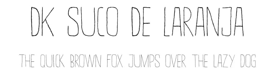 DK Suco De Laranja by Hanoded — Script Handwritten Font