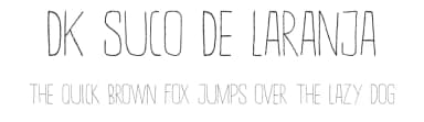 DK Suco De Laranja by Hanoded — Script Handwritten Font — thumbnail 1
