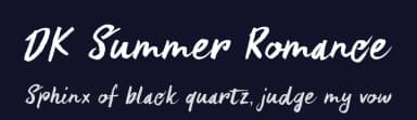 DK Summer Romance by Hanoded — Script Handwritten Font — thumbnail 2