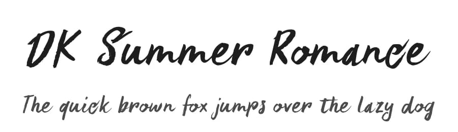 DK Summer Romance by Hanoded — Script Handwritten Font