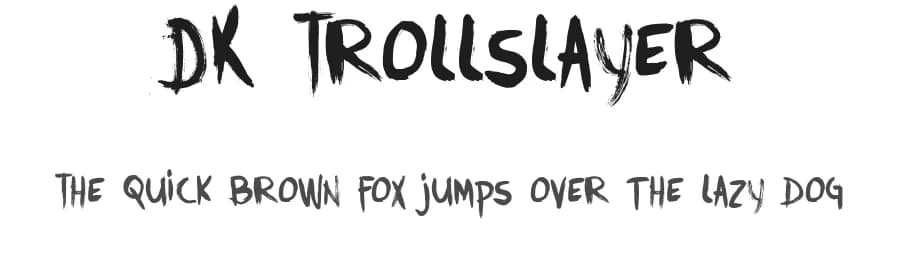 DK Trollslayer by Hanoded — Script Handwritten Font