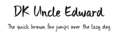 DK Uncle Edward by Hanoded — Script Handwritten Font — thumbnail 1