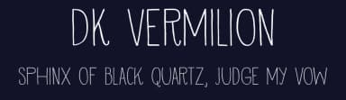 DK Vermilion by Hanoded — Script Handwritten Font — thumbnail 2