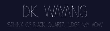 DK Wayang by Hanoded — Script Handwritten Font — thumbnail 2