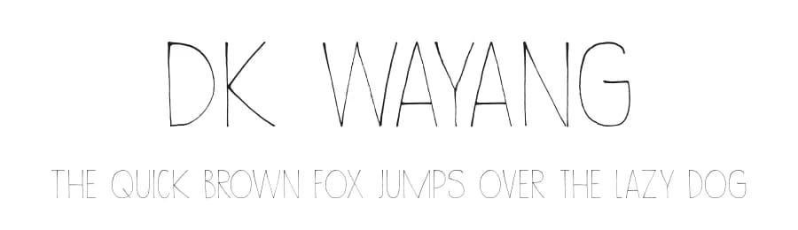 DK Wayang by Hanoded — Script Handwritten Font