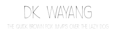DK Wayang by Hanoded — Script Handwritten Font — thumbnail 1