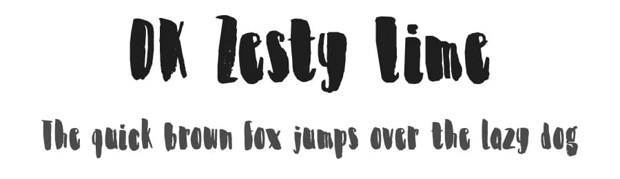 DK Zesty Lime by Hanoded — Script Handwritten Font