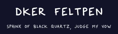 Dker FeltPen by BC — Script Handwritten Font — thumbnail 2