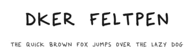 Dker FeltPen by BC — Script Handwritten Font — thumbnail 1