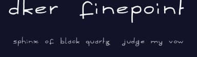 Dker FinePoint by BC — Script Handwritten Font — thumbnail 2