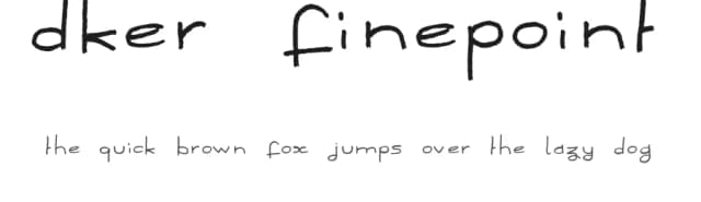 Dker FinePoint by BC — Script Handwritten Font