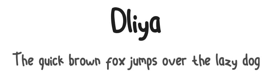 Dliya by Rzky Cnra Studio — Script Handwritten Font — preview 1