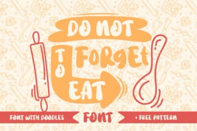 Do Not Forget to Eat Font by Rifki (7ntypes) — Script Handwritten Font — thumbnail 1
