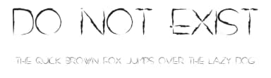 Do Not Exist by Billy Argel Fonts ® — Script Handwritten Font — thumbnail 1