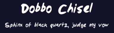 Dobbo Chisel by Paul Dobbin — Script Handwritten Font — thumbnail 2