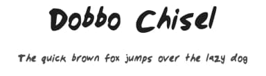 Dobbo Chisel by Paul Dobbin — Script Handwritten Font — thumbnail 1