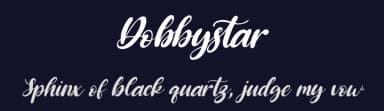 Dobbystar by Kong Font — Script Handwritten Font — thumbnail 2