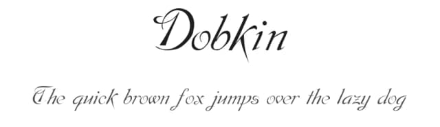 Dobkin by David Rakowski — Script Handwritten Font