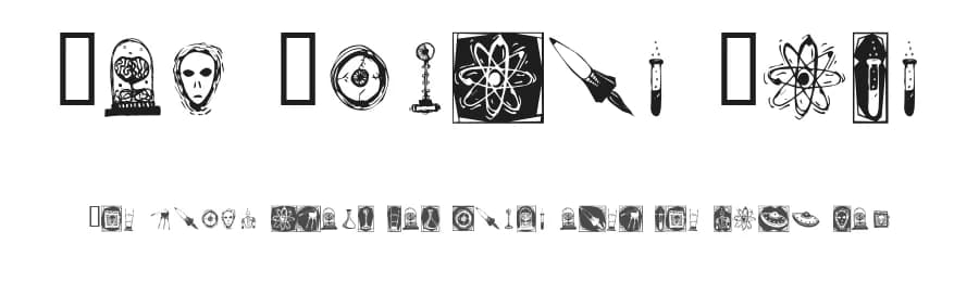 Doc Nimbus Bats by Omega Font Labs — Dingbats Font