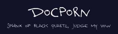 Docporn by Zetafonts — Script Handwritten Font — thumbnail 2
