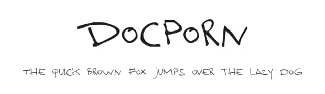 Docporn by Zetafonts — Script Handwritten Font