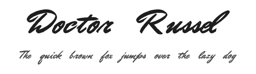 Doctor Russel by Intellecta Design — Script Handwritten Font
