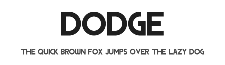 Dodge by Saji Johnny Kundukulam — Sans Serif Font — preview 1