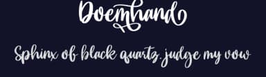 Doemhand by Lettersweet Studio — Script Handwritten Font — thumbnail 2