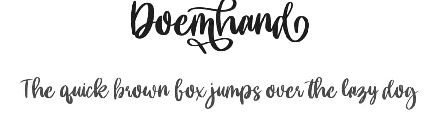 Doemhand by Lettersweet Studio — Script Handwritten Font — preview 1