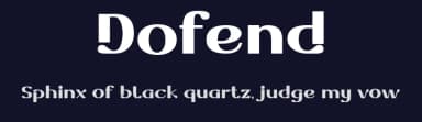 Dofend by twinletter — Sans Serif Font — thumbnail 2