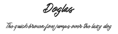 Doglas by Vunira Design — Script Handwritten Font — thumbnail 1