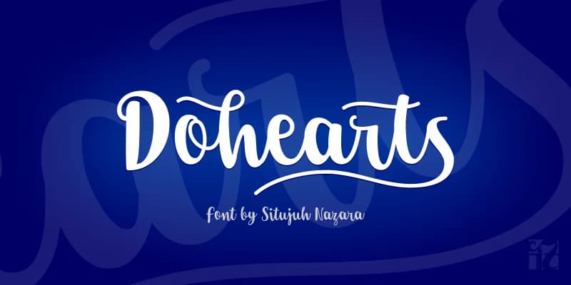 Dohearts Font by Situjuh — Script Handwritten Font