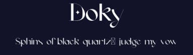 Doky by Delipensil — Sans Serif Font — thumbnail 2