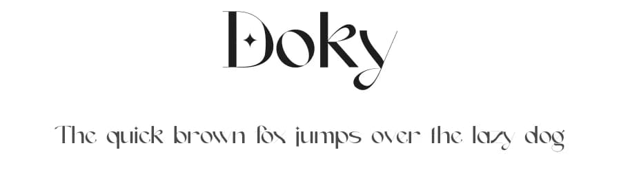Doky by Delipensil — Sans Serif Font — preview 1