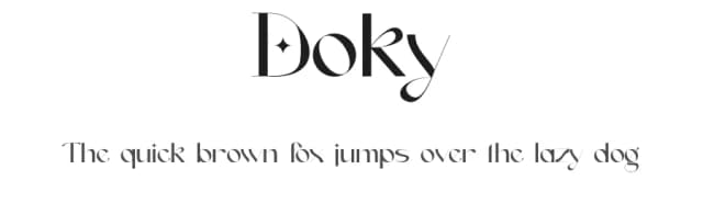 Doky by Delipensil — Sans Serif Font