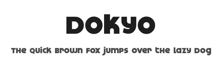 Dokyo by Fontalicious — Sans Serif Font — preview 1