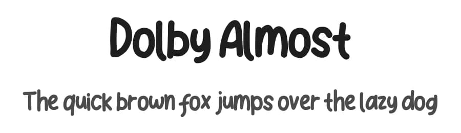 Dolby Almost by Elbanadha Creative — Script Handwritten Font