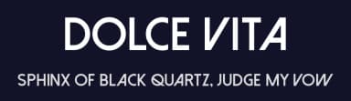 Dolce Vita by Michael Muranaka — Sans Serif Font — thumbnail 2