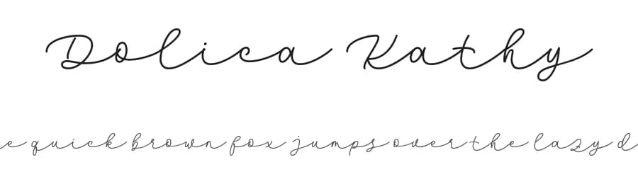 Dolica Kathy by 7NTypes — Script Handwritten Font