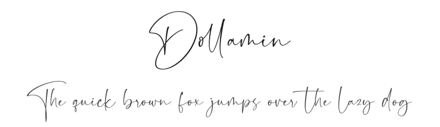 Dollamin by Dav studio — Script Handwritten Font