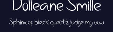 Dolleane Smille by Doni Dorra — Script Handwritten Font — thumbnail 2