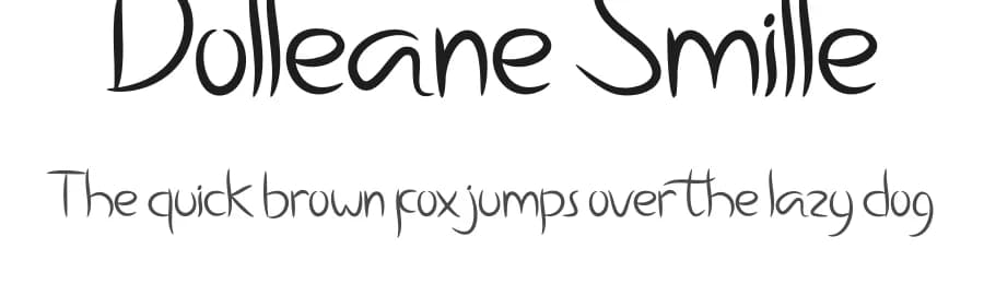 Dolleane Smille by Doni Dorra — Script Handwritten Font