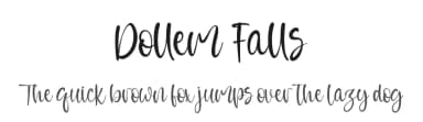 Dollem Falls by Vztype Studio — Script Handwritten Font — thumbnail 1