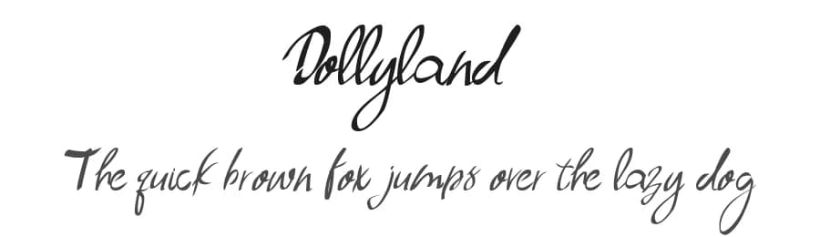 Dollyland by Debianart — Script Handwritten Font