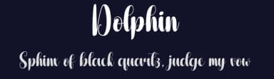 Dolphin by Andi Moz — Script Handwritten Font — thumbnail 2